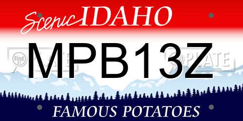 MPB13Z Idaho License Plate