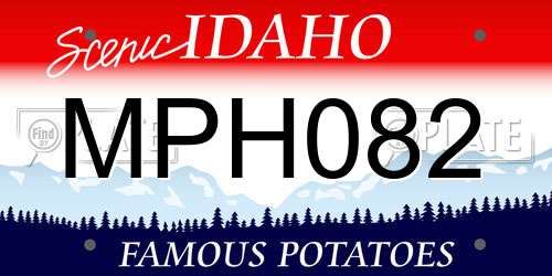 MPH082 Idaho License Plate