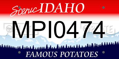 MPI0474 Idaho License Plate