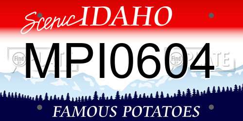 MPI0604 Idaho License Plate