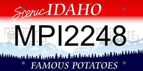 MPI2248 Idaho License Plate