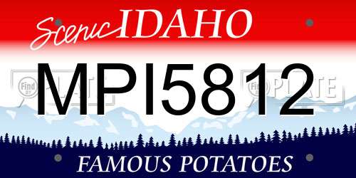 MPI5812 Idaho License Plate