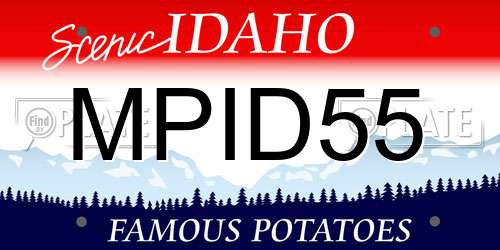 MPID55 Idaho License Plate