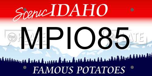 MPIO85 Idaho License Plate