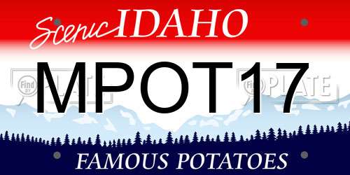 MPOT17 Idaho License Plate