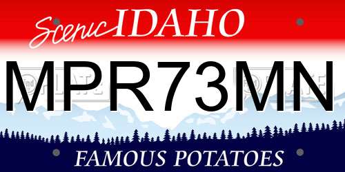 MPR73MN Idaho License Plate