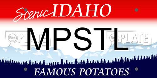 MPSTL Idaho License Plate