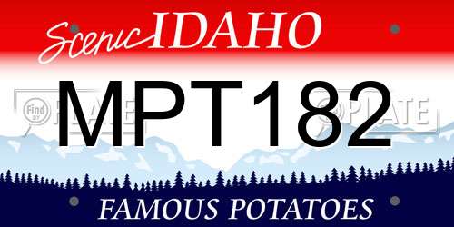 MPT182 Idaho License Plate
