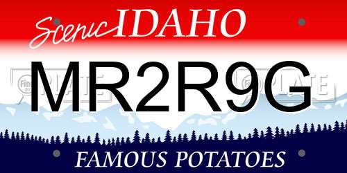 MR2R9G Idaho License Plate