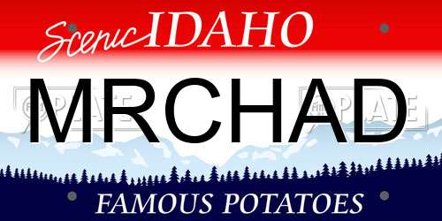 MRCHAD Idaho License Plate