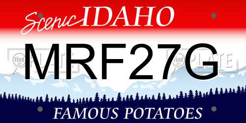 MRF27G Idaho License Plate