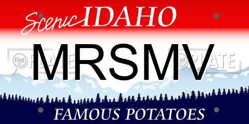 MRSMV Idaho License Plate