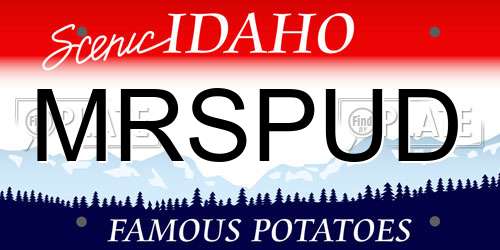 MRSPUD Idaho License Plate