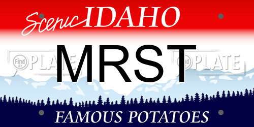 MRST Idaho License Plate