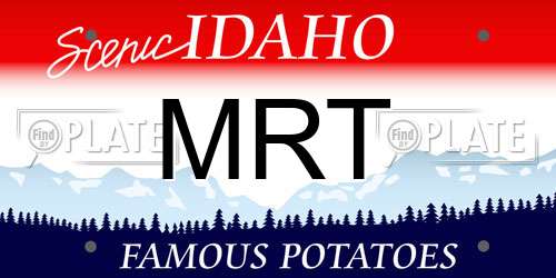 MRT Idaho License Plate
