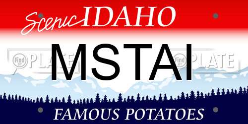 MSTAI Idaho License Plate