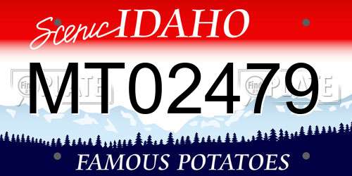 MT02479 Idaho License Plate