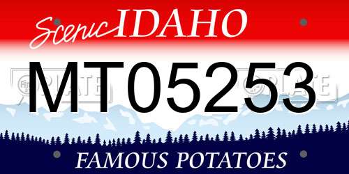 MT05253 Idaho License Plate