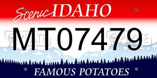 MT07479 Idaho License Plate