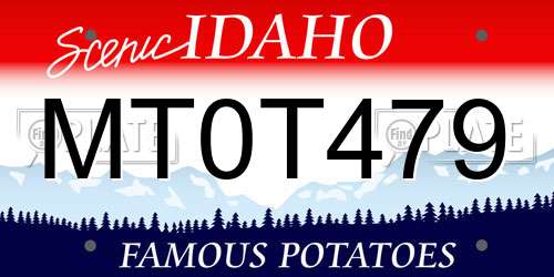 MT0T479 Idaho License Plate