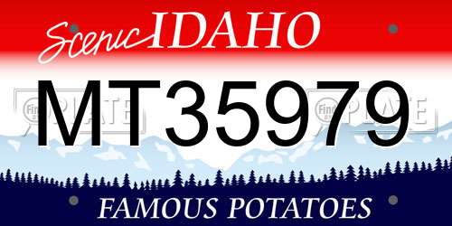 MT35979 Idaho License Plate