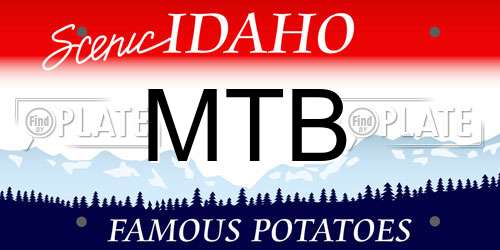 MTB Idaho License Plate