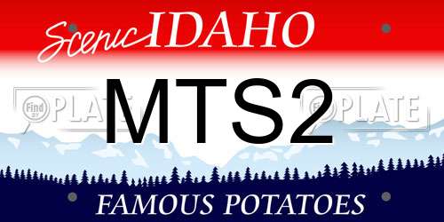 MTS2 Idaho License Plate