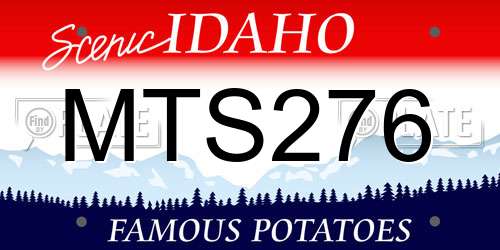 MTS276 Idaho License Plate