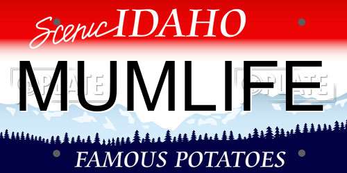 MUMLIFE Idaho License Plate