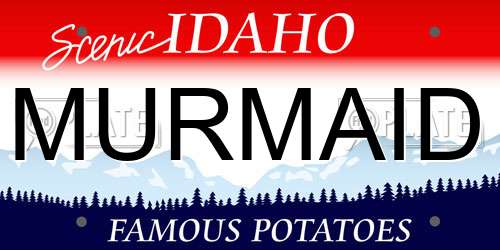 MURMAID Idaho License Plate