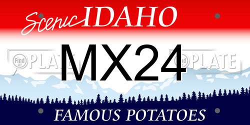MX24 Idaho License Plate
