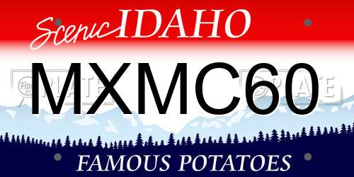 MXMC60 Idaho License Plate