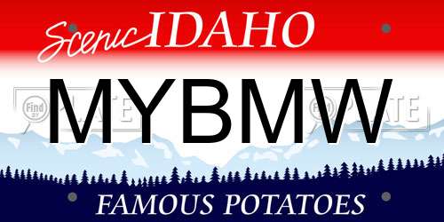 MYBMW Idaho License Plate