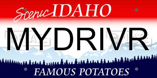 MYDRIVR Idaho License Plate