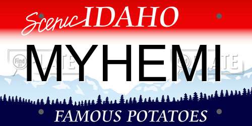 MYHEMI Idaho License Plate