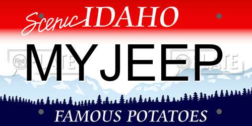 MYJEEP Idaho License Plate