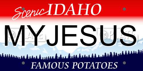 MYJESUS Idaho License Plate