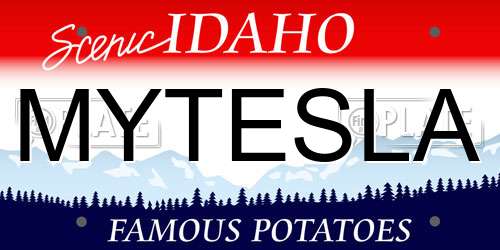 MYTESLA Idaho License Plate