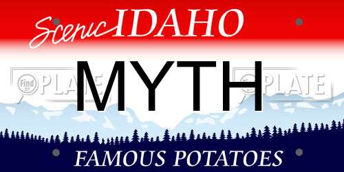 MYTH Idaho License Plate