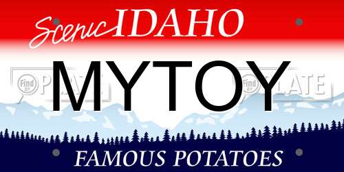 MYTOY Idaho License Plate
