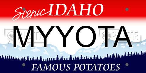 MYYOTA Idaho License Plate