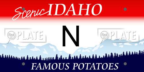 N Idaho License Plate