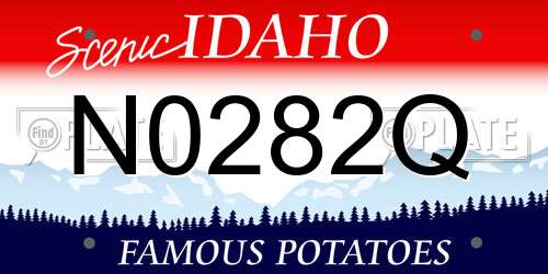 N0282Q Idaho License Plate