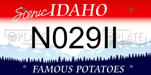 N029II Idaho License Plate