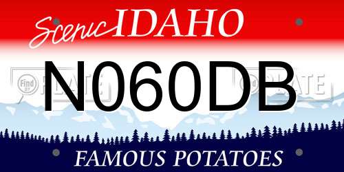 N060DB Idaho License Plate