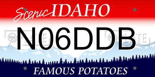 N06DDB Idaho License Plate