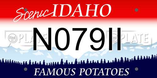 N079II Idaho License Plate