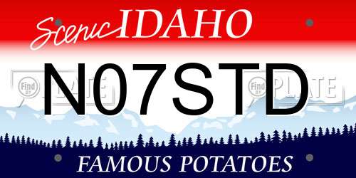 N07STD Idaho License Plate