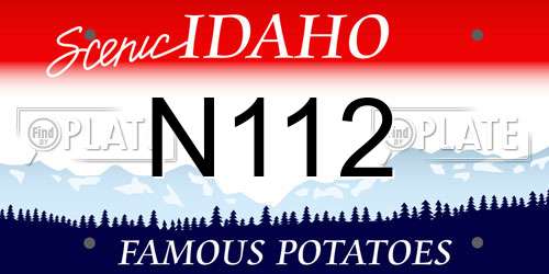 N112 Idaho License Plate
