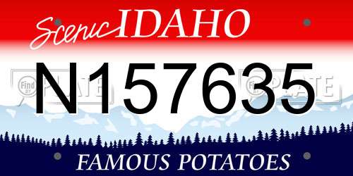 N157635 Idaho License Plate